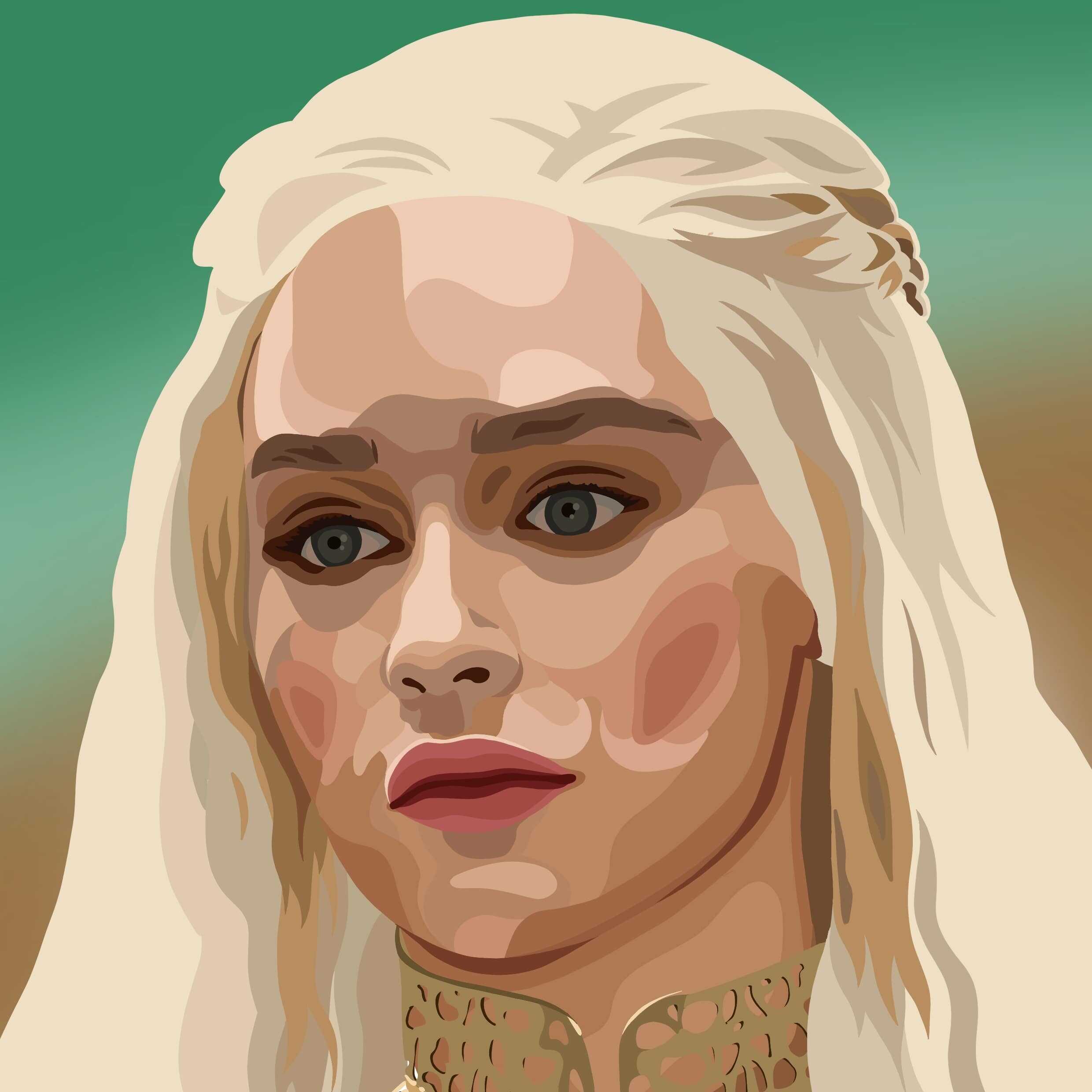 Dessin de Daenerys Targaryen de la série Game of Thrones