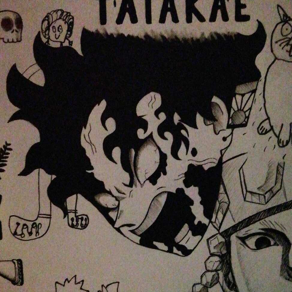 Dessin de Tanjiro du manga demon Slayer