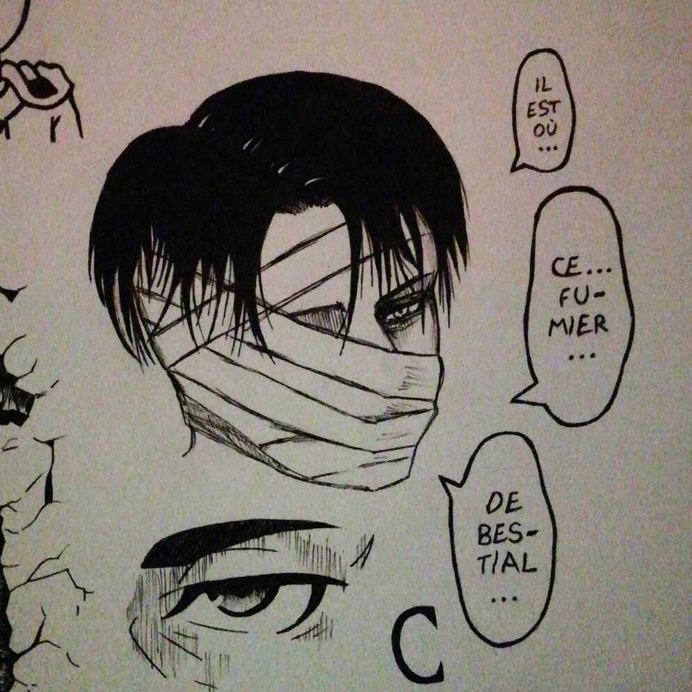 Dessin de Livai du manga L'Attaque des Titan